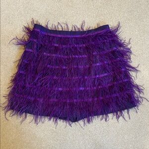 Queen of Sparkles Purple Feather Skort